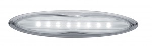 Chrome 8 Led 4" Strip Light - White