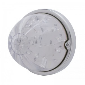 17 Red Led Dual Function Watermelon Flush Mount Light Kit - Clear Lens