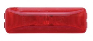 1 Red Led Rectangular Economy Clearance/Marker Light - Red Lens
