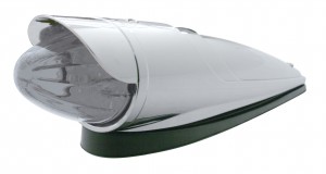 19 Amber Led Grakon 1000 Style Watermelon Cab Light W/ Visor - Clear Lens