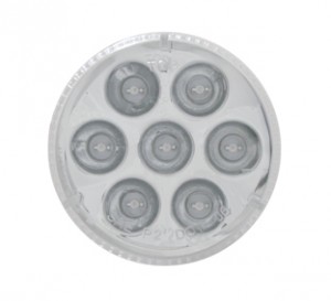 7 Amber Led 2" Reflector Clearance/Marker Light - Clear Lens