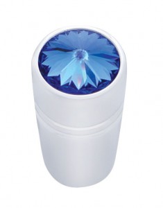 (3/Card) Chrome Peterbilt Mini Toggle Switch Extension W/ Diamond - Blue