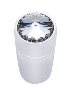 (3/Card) Chrome Peterbilt Mini Toggle Switch Extension W/ Diamond - Clear