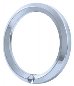 Chrome 2006+ Peterbilt Speed/Tachometer Gauge Cover - Indented