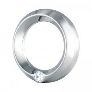 Chrome Peterbilt Speed/Tachometer Gauge Cover W/ Diamond - Clear