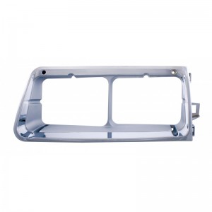Rectangular Dual Headlight Bezel - Passenger Side