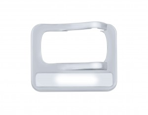 Chrome Plastic Rocker Switch Cover/Indented Slot