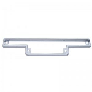 Chrome Plastic Peterbilt - Bar Dash Instrument Warning Light Panel Bezel W/ Visor