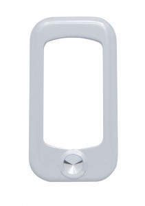 (3/Card) Chrome Plastic Rocker Switch Trim - Indented