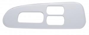 Chrome Plastic 2006+ Peterbilt Window Switch Trim - Driver Side W/ 3 Opening