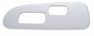 Chrome Plastic 2006+ Peterbilt Window Switch Trim - Driver Side W/ 2 Opening
