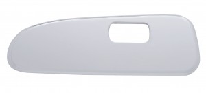 Chrome Plastic 2006+ Peterbilt Window Switch Trim - Driver Side W/ 1 Opening