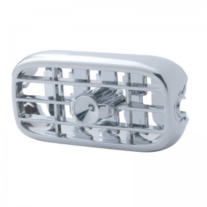 Chrome Plastic 2006+ Peterbilt A/C Vent  - Indented