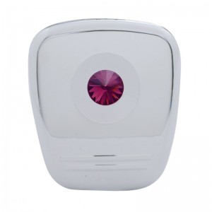 Chrome Plastic 2006+ Peterbilt Diagnostic Cover W/ Diamond - Purple