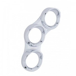 Chrome Plastic 2006+ Peterbilt Gauge Cluster Cover - Left Side