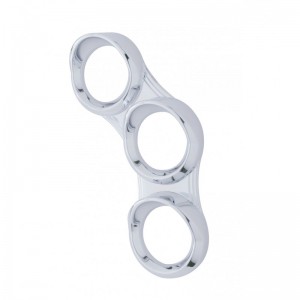 Chrome Plastic 2006+ Peterbilt Gauge Cluster Cover - Right Side