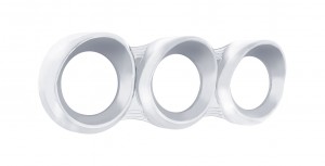 Chrome Plastic 2005- Peterbilt Horizontal 3 Gauge Cluster Cover W/ Visor