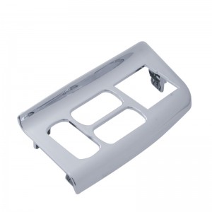 Chrome Plastic Peterbilt 387 Window Switch Trim - Driver