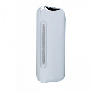 (Skpk) Chrome Pl. Freightliner  Driver Side Mirror Cover W/ 19 Amber Led 12" Reflector Light Bar - Clear Lens