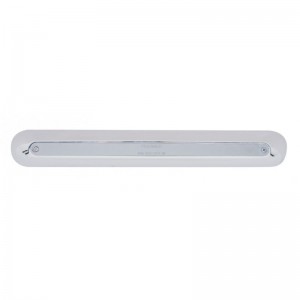 14 Amber Led 12" P/T/C Light Bar W/ Chrome Plastic Housing - Chrome Lens