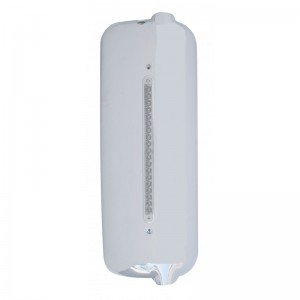 Chrome Plastic 2005 And Older Freightliner  Mirror Cover With 12" Led Light Bar, Pass. Side - 19 Amber/Clear Led With Reflector