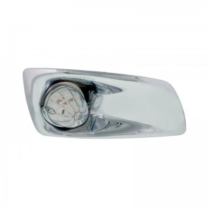 19 Amber Led Kenworth T660 Passenger Front Bumper Single Function Watermelon Style Light - Clear Lens