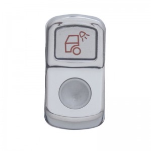 Chrome Plastic "Load Light" Rocker Switch Cover - Indented