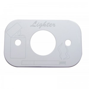 (Skpk) Stainless Steel Peterbilt Cigarette Light Trim - Engraved