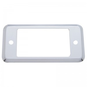 Stainless Steel Peterbilt "A" Panel Pocket Hole Cover - Plain