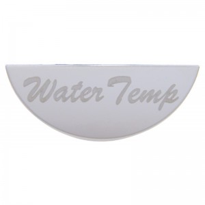 Stainless Steel Peterbilt Gauge Emblem - Water Temperature