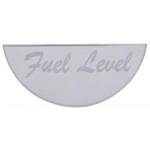 Stainless Steel Peterbilt Gauge Emblem - Fuel Level