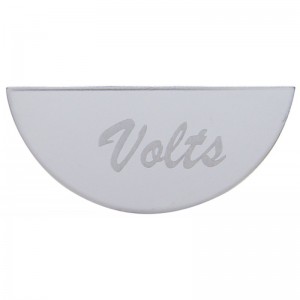 Stainless Steel Peterbilt Gauge Emblem - Volts