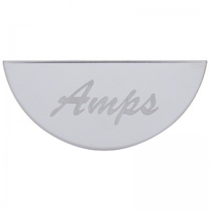 Stainless Steel Peterbilt Gauge Emblem - Amperage (Amps) Check