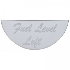 Stainless Steel Peterbilt Gauge Emblem - Fuel Level Left