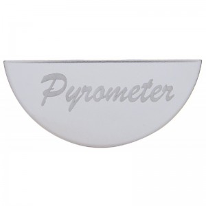 Stainless Steel Peterbilt Gauge Emblem - Pyrometer