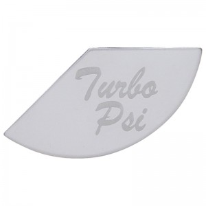 Stainless Steel Peterbilt Gauge Emblem - Turbo Psi