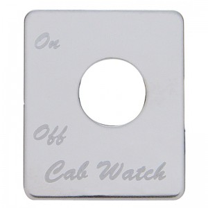 Stainless Steel Peterbilt Switch Plate - Cab Watch Alarm