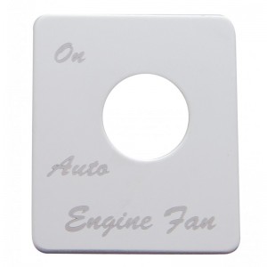 Stainless Steel Peterbilt Switch Plate - Engine Fan