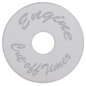 Stainless Steel Peterbilt Switch Plate - Engine Shutdown Timer