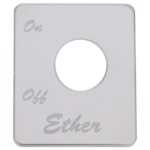 Stainless Steel Peterbilt Switch Plate - Ether