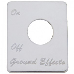 Stainless Steel Peterbilt Switch Plate - Ground Effects
