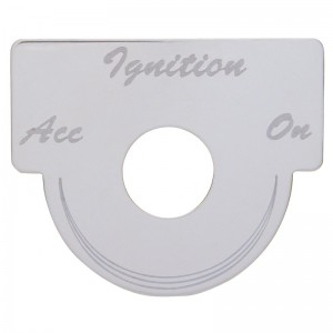 Stainless Steel Peterbilt Switch Plate - Ignition