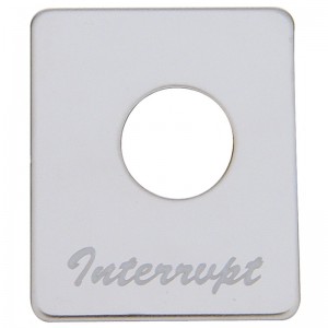 Stainless Steel Peterbilt Switch Plate - Interrupt