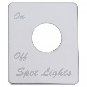 Stainless Steel Peterbilt Switch Plate - Spot Light