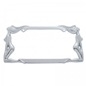 Chrome Designer License Frame - Twin Nude