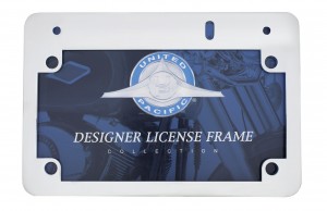 Chrome Motorcycle License Frame With Led Cutouts