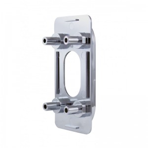 (2/Bulk) Chrome Led Bracket Cover