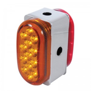 13 Amber/13 Red Led Dual Function Light Bracket - Amber/Red Lens
