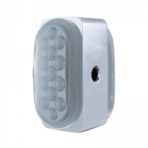 13 Amber/13 Red Led Dual Function Light Bracket - Clear/Clear Lens