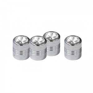 (4/Card) Diamond Valve Caps - Clear